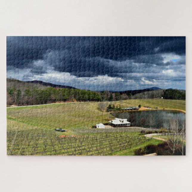 Puzzle Vignobles arrière - plan (Horizontal)