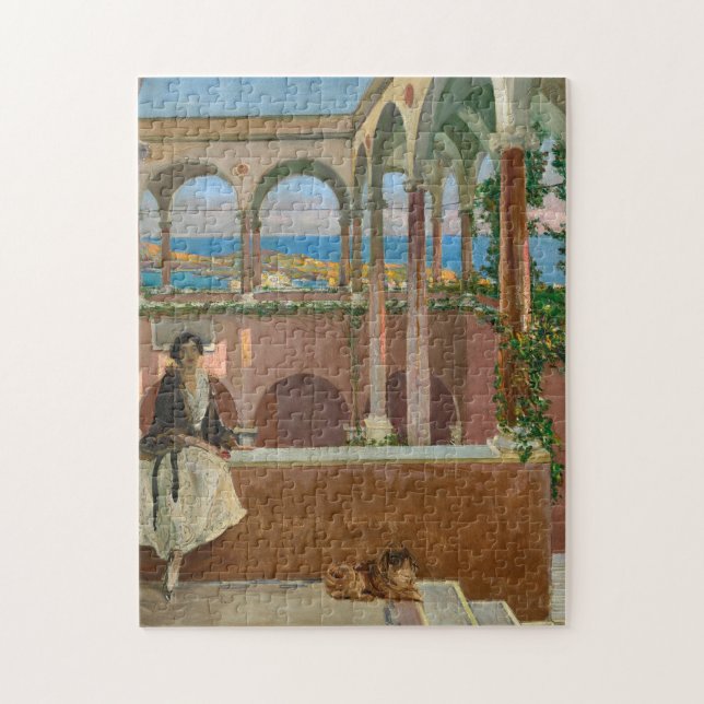 Puzzle Villa sur la Riviera | Sir John Lavery (Vertical)