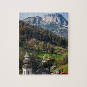 Puzzle Village bavarois pittoresque, Allemagne