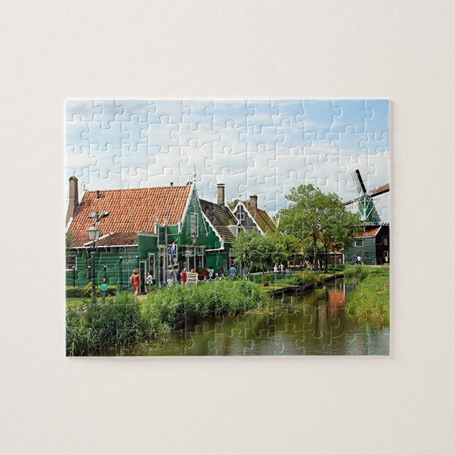 Puzzle  Village de moulins à vent néerlandais (Horizontal)