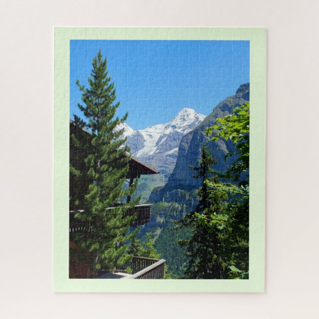 Puzzle Village de Murren en Suisse (Vertical)