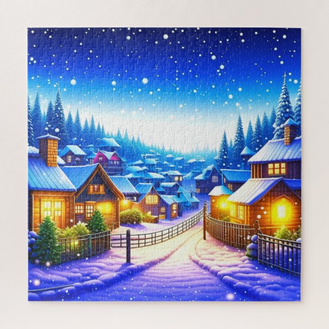 Puzzle Village de Noël (Vertical)