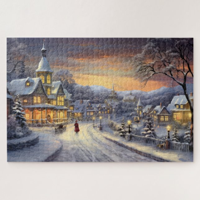 Puzzle Village de Noël (Horizontal)