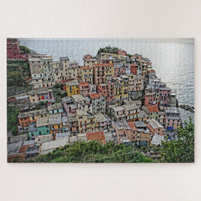 Puzzle Village de pêche de l'Italie - Manarola - 20x30 - (Horizontal)