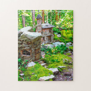 Puzzle Village des Fées de l'Arkansas. voeux de Noël
