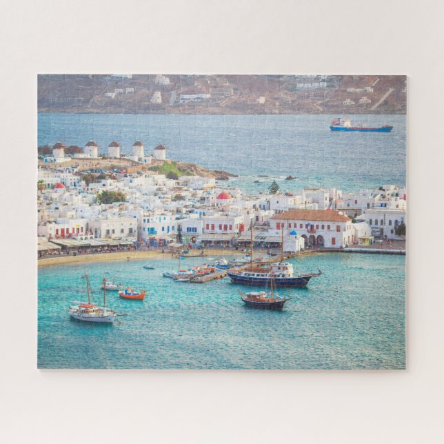 Puzzle Village grec traditionnel Mykonos île Grèce (Horizontal)