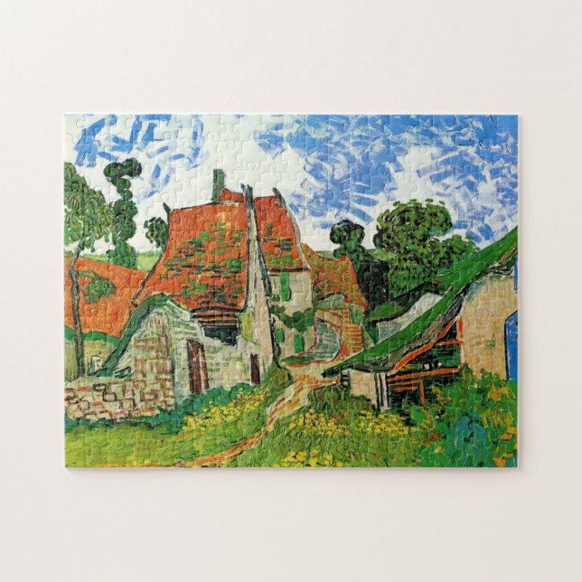 Puzzle Village Street à Auvers, Vincent van Gogh (Horizontal)