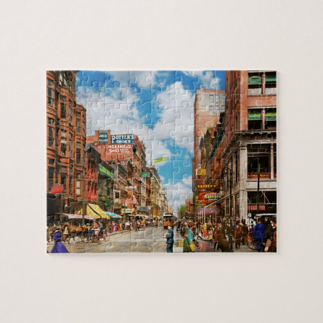 Puzzle Ville - Cincinnati, OH - Dentist Street 1907 (Horizontal)