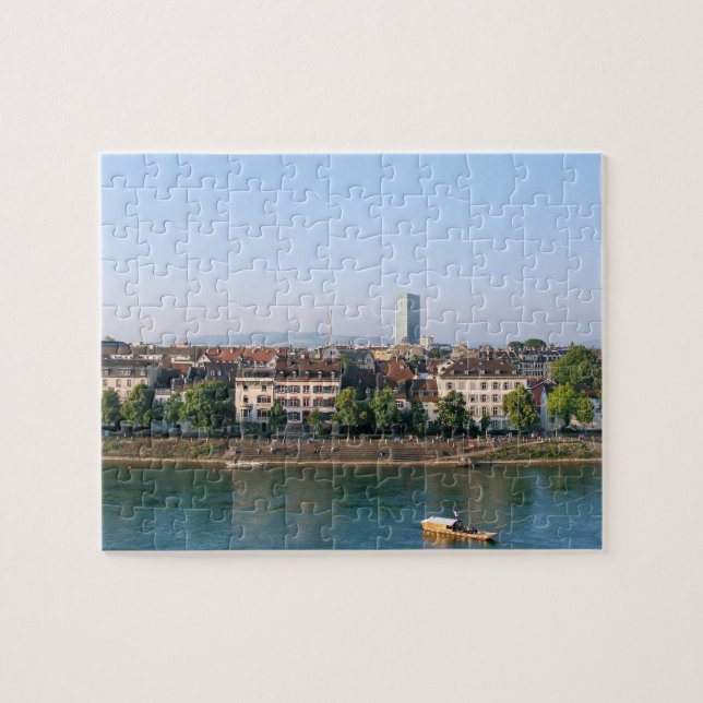 Puzzle Ville de Bâle dans le Souvenir Suisse (Horizontal)