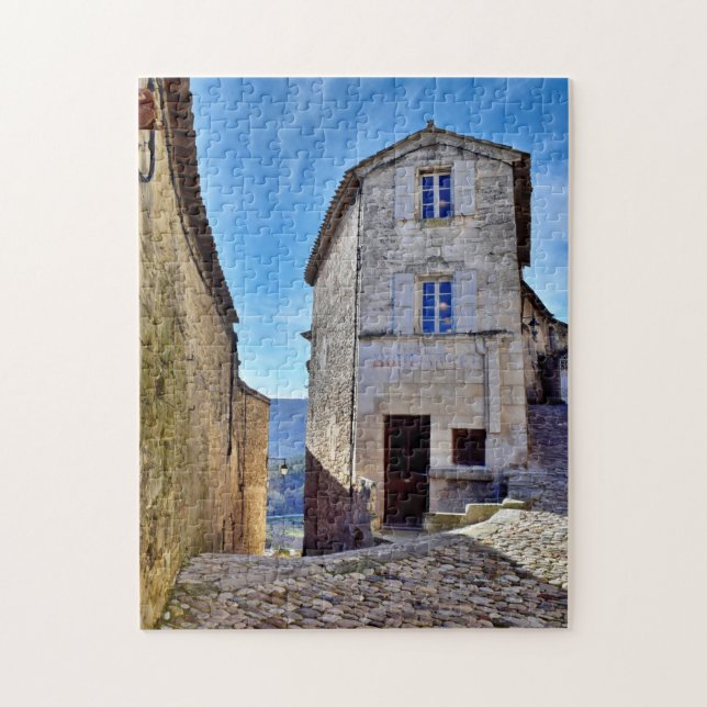 Puzzle Ville de Lacoste célèbre rue en France Europe (Vertical)