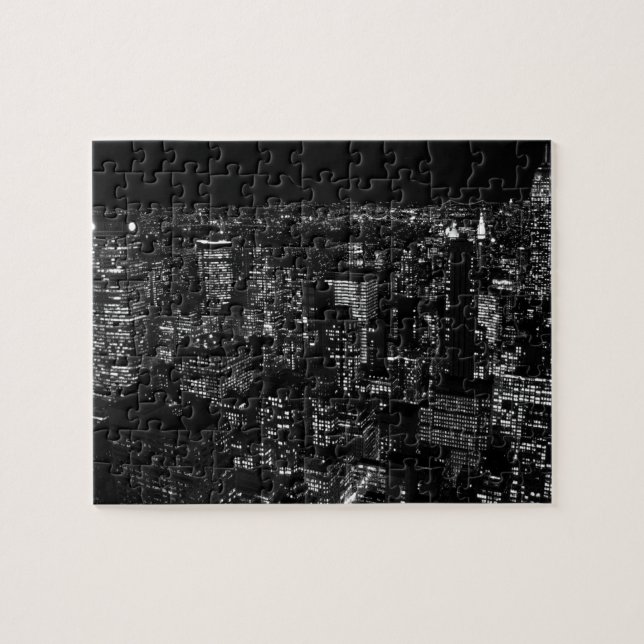 Puzzle Ville de New York noire et blanche (Horizontal)