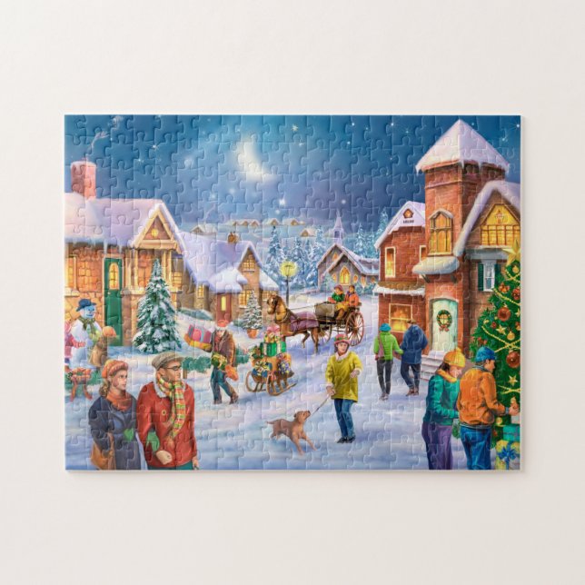 Puzzle Ville de vacances de Snowy (Horizontal)