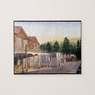 PUZZLE VILLE DU NEVADA, LA CALIFORNIE,    AQUARELLE