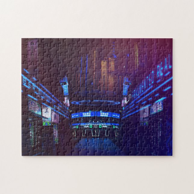 Puzzle Ville futuriste de Cyberpunk sur Mars (Horizontal)