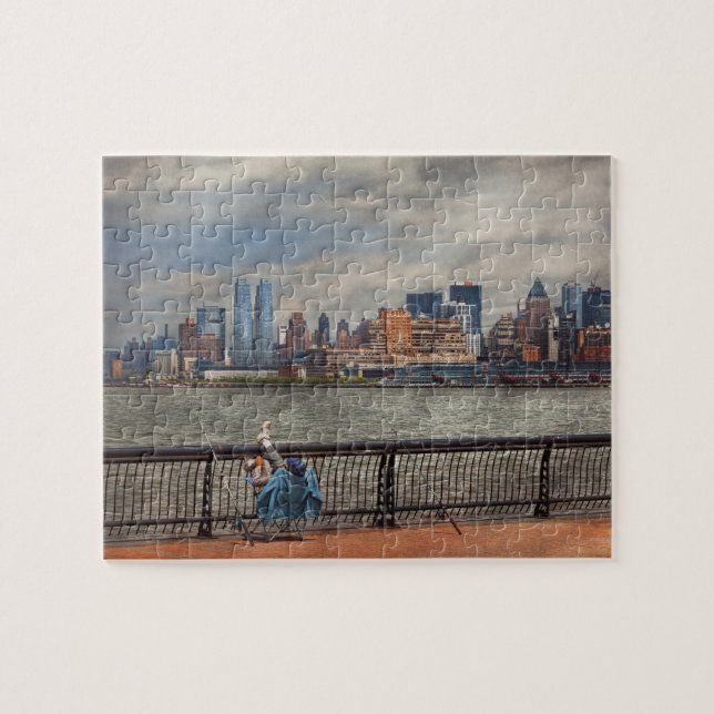 Puzzle Ville - Hoboken, NJ - Pêche - La bonne vie (Horizontal)