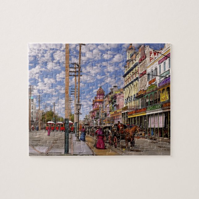 Puzzle Ville - La Nouvelle-Orléans l'ère victorienne 1887 (Horizontal)
