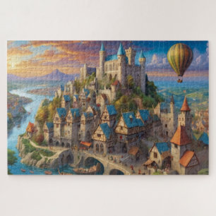 Puzzle Ville médiévale difficile
