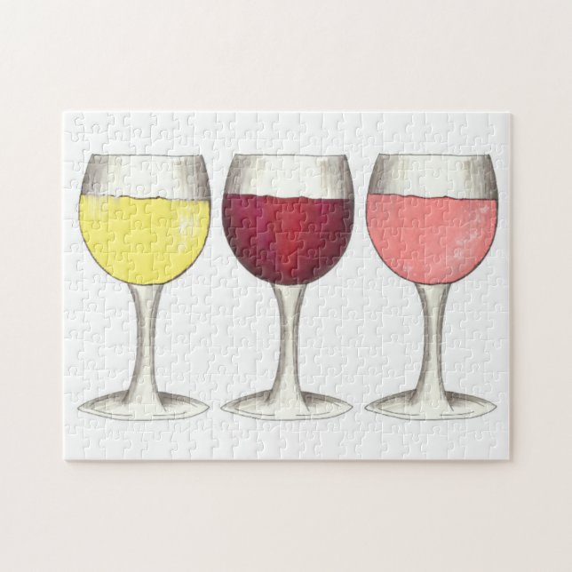 Puzzle Vin Rouge Blanc Rosé Vin Vino (Horizontal)