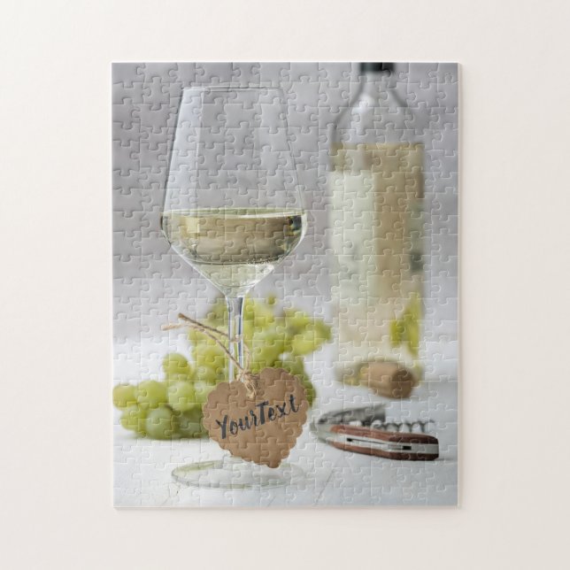 Puzzle Vin Sommelier Vine Lover bouteille Design de raisi (Vertical)