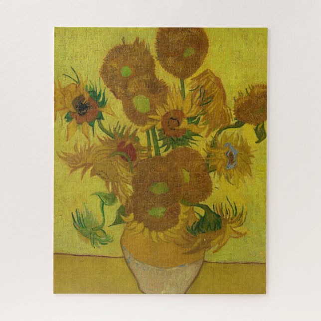 Puzzle Vincent Van Gogh 15 Peinture de tournesols (Vertical)