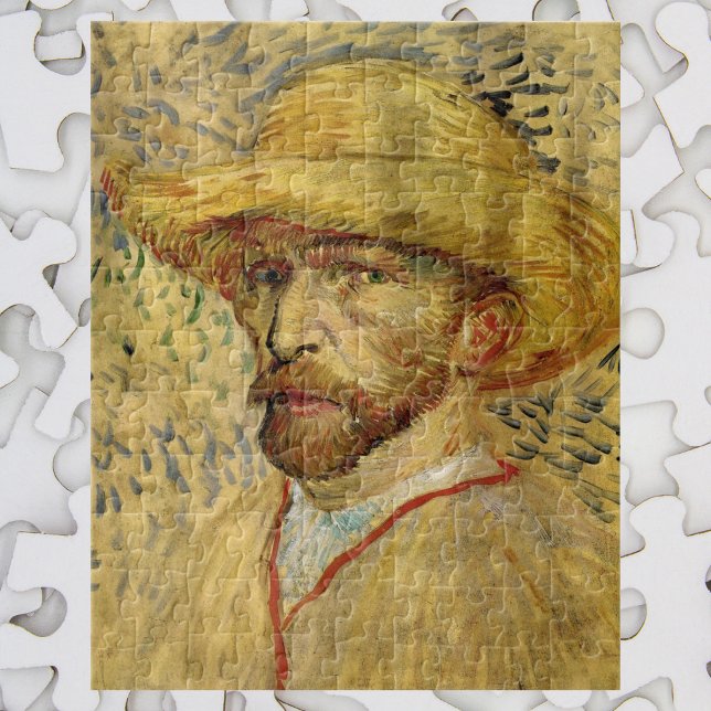 Puzzle Vincent van Gogh Autoportrait avec Casquette paill (Créateur téléchargé)