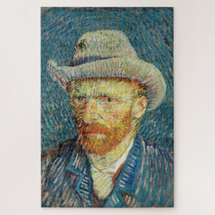 Puzzle Vincent Van Gogh Autoportrait avec Grey Felt Casqu