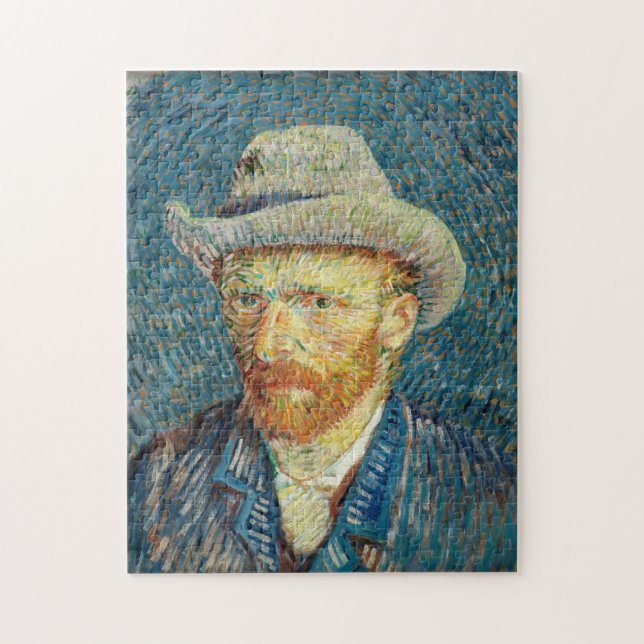 Puzzle Vincent Van Gogh Autoportrait avec Grey Felt Casqu (Vertical)