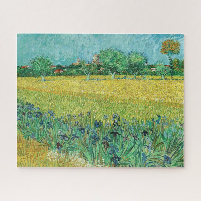 Puzzle Vincent van Gogh - Champ avec Iris près d'Arles (Horizontal)