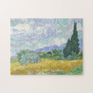 Puzzle Vincent Van Gogh, Champ de blé avec cyprès