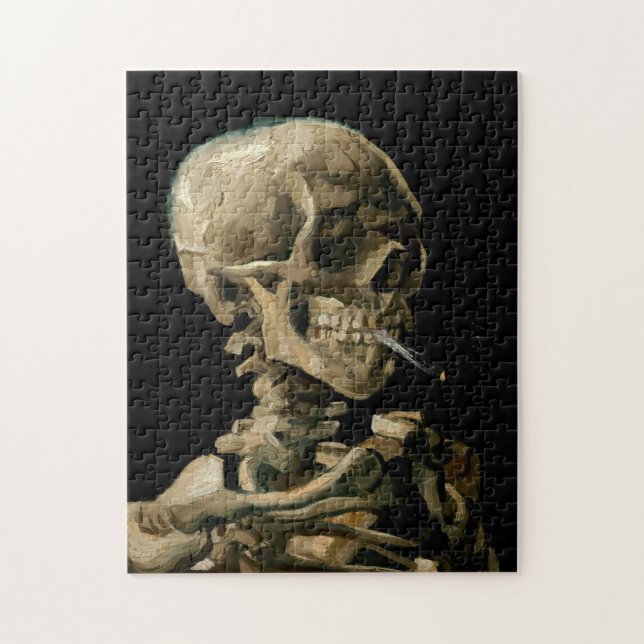 Puzzle Vincent van Gogh - Crâne avec cigarette brûlante (Vertical)