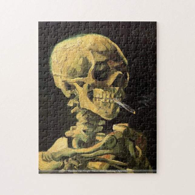 Puzzle Vincent van Gogh - crâne avec la cigarette (Vertical)