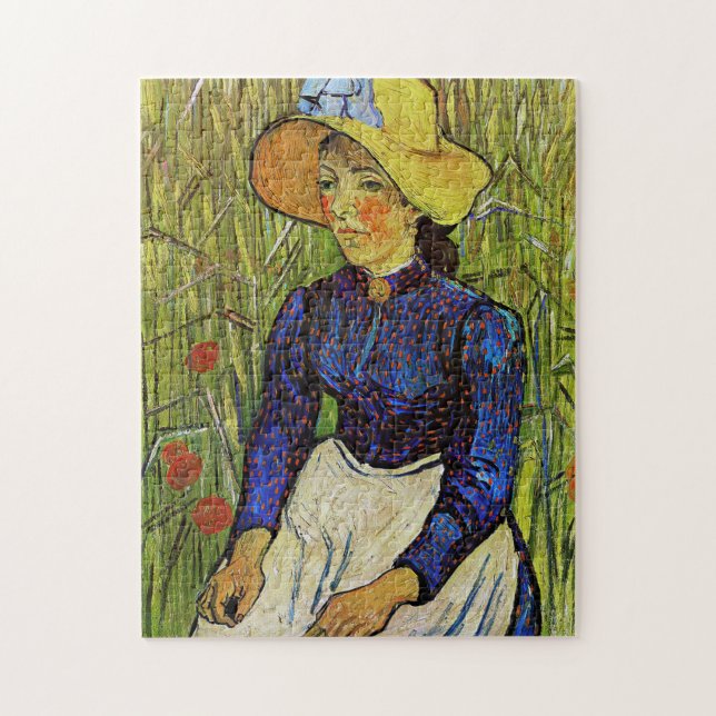 Puzzle Vincent van Gogh - Fille paysanne en Casquette de  (Vertical)