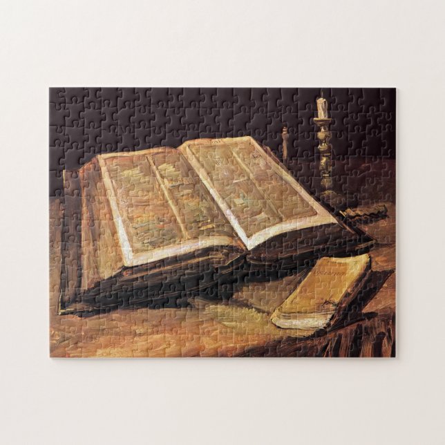 Puzzle Vincent Van Gogh - La Vie Toujours Avec La Bible (Horizontal)