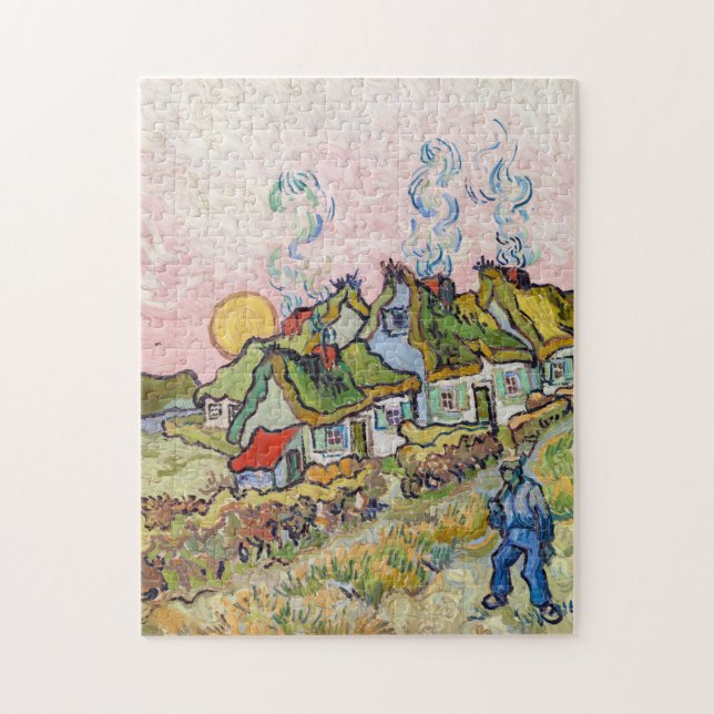 Puzzle Vincent van Gogh - Maisons et figure (Vertical)