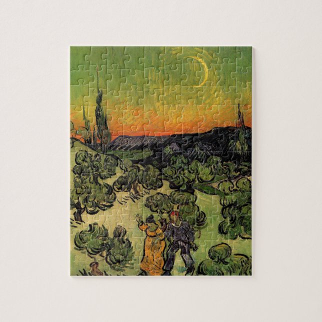 Puzzle Vincent Van Gogh Paysage de Moonlit (Vertical)