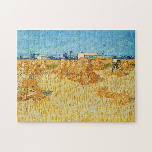 Puzzle Vincent Van Gogh, Récolte de maïs en Provence (Horizontal)