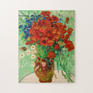 Puzzle Vincent Van Gogh Red Poppies and Daisies dans un v