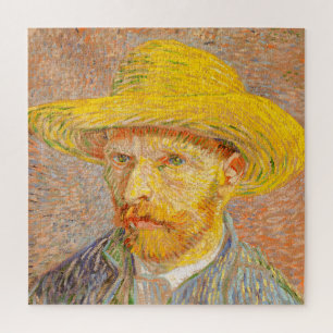 Puzzle Vincent Van Gogh Self Portrait with Straw Hat Art