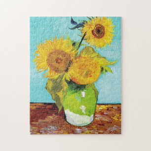 Puzzle Vincent Van Gogh Trois tournesols dans un vase