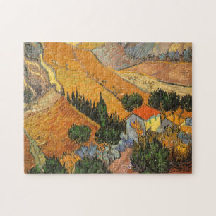 Puzzle Vincent van Gogh - Vallée avec Plowman