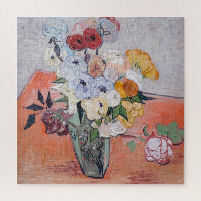 Puzzle Vincent van Gogh - Vase avec Roses et anémones (Vertical)
