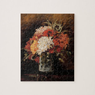 Puzzle Vincent Van Gogh - Vase de fleurs avec oeillets - 