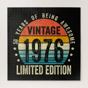 Puzzle Vintage 1976 50e anniversaire Né en 1976