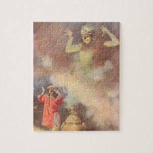 Puzzle Vintage Aladdin et le génie de la Lampe, Godwin