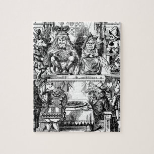 Puzzle Vintage Alice au pays des merveilles, Procès de la