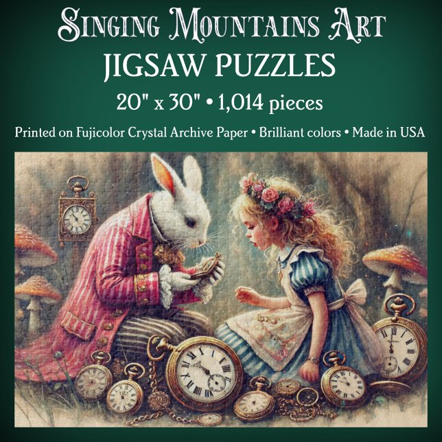 Puzzle Vintage Alice in Wonderland Illustration Fantasy (Créateur téléchargé)