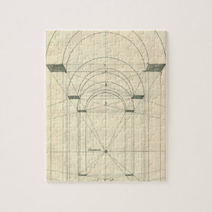 Puzzle Vintage Architecture, Renaissance Arch Perspective