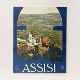 Puzzle Vintage Assisi Italie Voyage Tourisme Annonce