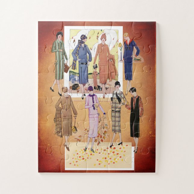 Puzzle Vintage Automne Jazz Age modes (Vertical)