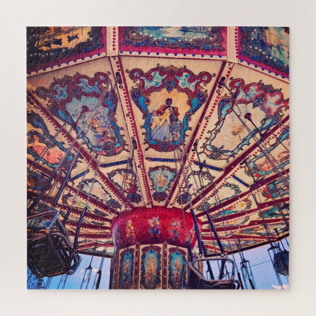 Puzzle Vintage Chars Swing Fairground (Vertical)